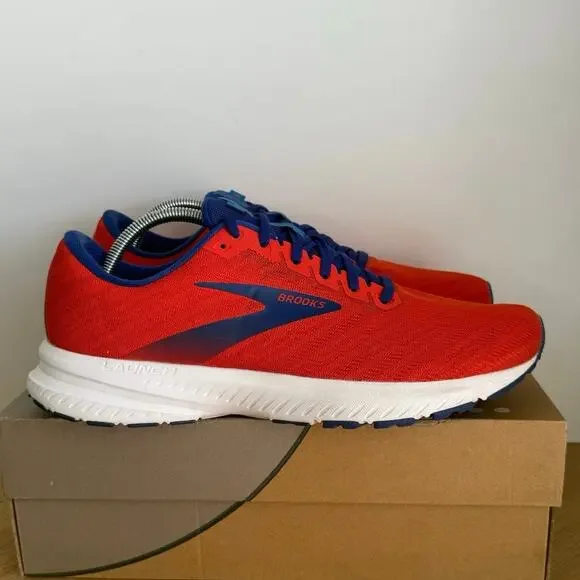 Brooks Launch 7 Orange/Blue Men Running Sneakers - SZ 11 - Picture 2 of 10